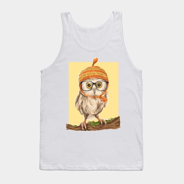 Owl Tank Top by Dilectum